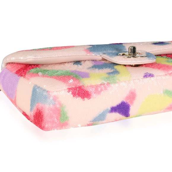 Chanel Multicolor Sequin Camouflage Single Flap Bag - Picture 6 of 8